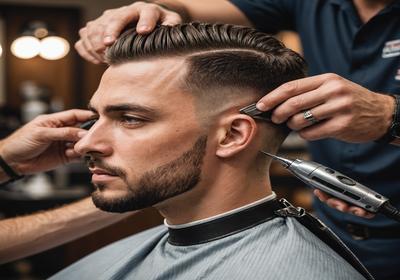 Skin fade and taper haircut